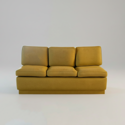 Sofá de 3 Lugares Amarelo