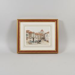 Quadro Gravura de Paisagem Urbana