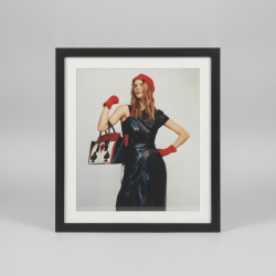 Quadro Fotografia de Moda com Mala Estampada