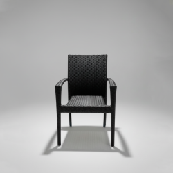 Cadeira de Jardim em Rattan Preto
