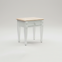 Mesa de cabeceira branca