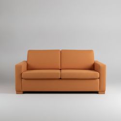 Sofá-Cama em Tecido Laranja