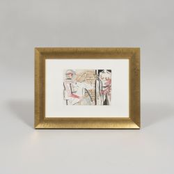 Quadro Gravura Figuras Abstratas
