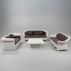 Conjunto de Jardim Lounge em Vime