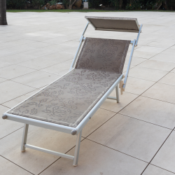 Espreguicadeiras com teto proteção da face