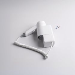 Secador de Cabelo de Parede Branco