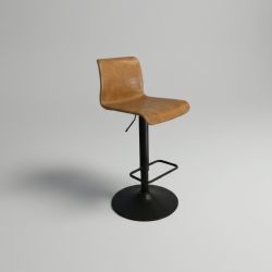 Cadeira de bar em couro sintético