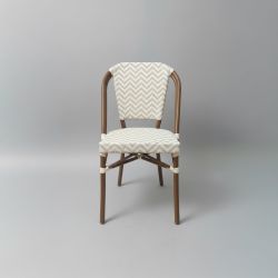 Cadeira Bistrô Chevron Branca