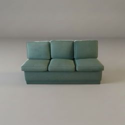 Sofá de 3 Lugares Verde