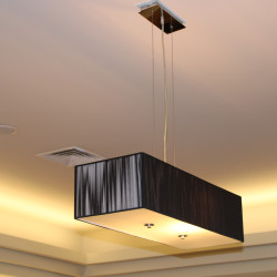 Candeeiro de teto/ suspensão retangular