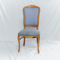Conjunto de 10 cadeiras vintage azul