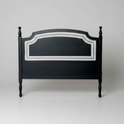 Cabeceira de Casal Clássica Preta