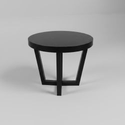 Mesa de Centro Redonda Preta