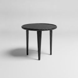 Mesa Redonda de Exterior em Rattan Preto