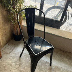 Cadeira Metálica - estilo Industrial - Preto