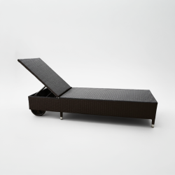 Espreguiçadeira Polietileno Castanho Escuro