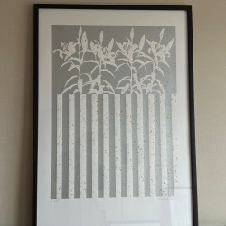 Quadro decorativo com moldura – tons neutros