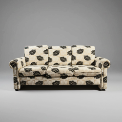 Sofá de 3 Lugares com Padrão de Peixes
