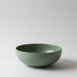 Taça funda em cerâmica verde-água