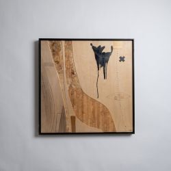 Quadro Abstrato em Madeira