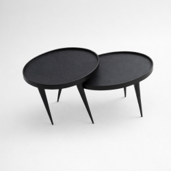 Mesas de Apoio Ovais Pretas