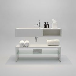 Conjunto Lavatório com Bancada Branco