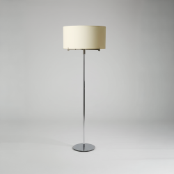 Candeeiro de Pé em Inox com Base Redonda