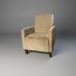 Poltrona em Tecido Chenille Bege