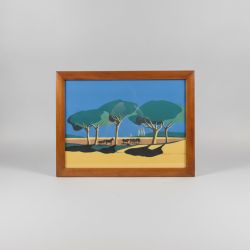 Quadro Cavalos sob Pinheiros